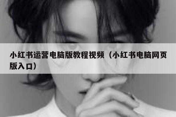 小红书运营电脑版教程视频（小红书电脑网页版入口）