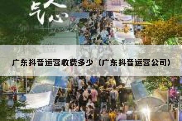 广东抖音运营收费多少（广东抖音运营公司）