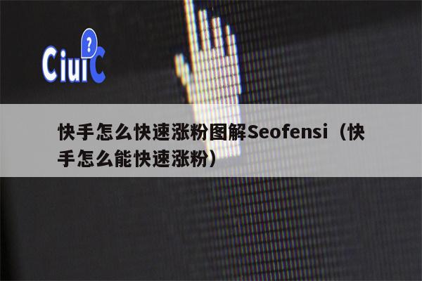 快手怎么快速涨粉图解Seofensi（快手怎么能快速涨粉）