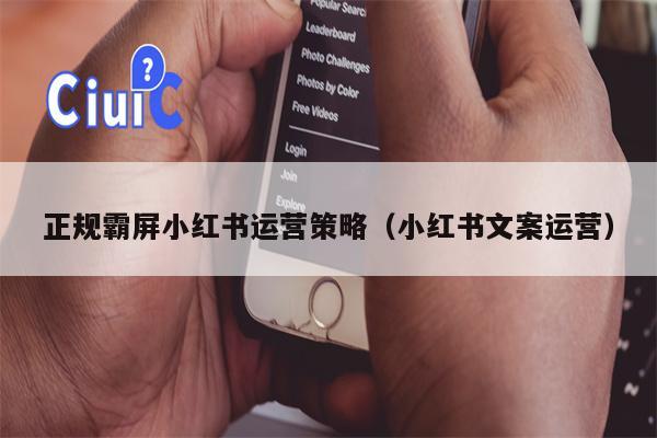 正规霸屏小红书运营策略（小红书文案运营）