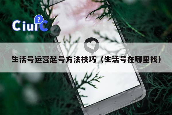 生活号运营起号方法技巧（生活号在哪里找）