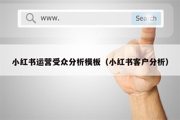 小红书运营受众分析模板（小红书客户分析）