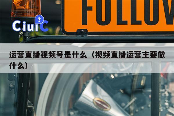 运营直播视频号是什么（视频直播运营主要做什么）