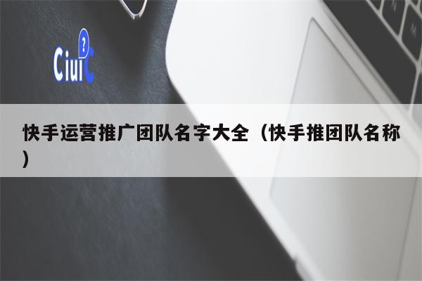 快手运营推广团队名字大全（快手推团队名称）