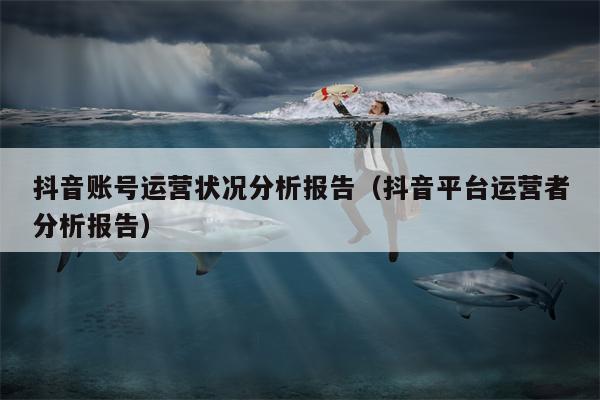 抖音账号运营状况分析报告（抖音平台运营者分析报告）