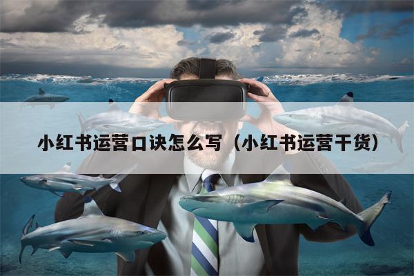 小红书运营口诀怎么写（小红书运营干货）