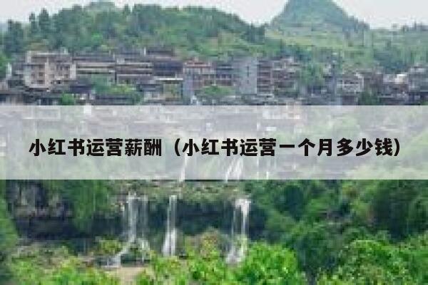 小红书运营薪酬(小红书运营一个月多少钱)