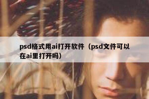 psd格式用ai打开软件（psd文件可以在ai里打开吗）