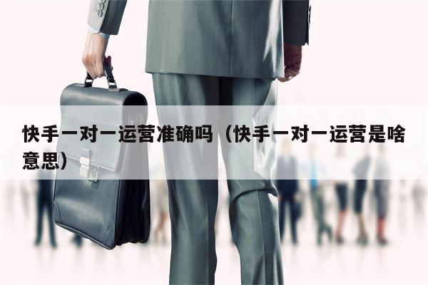 快手一对一运营准确吗(快手一对一运营是啥意思)