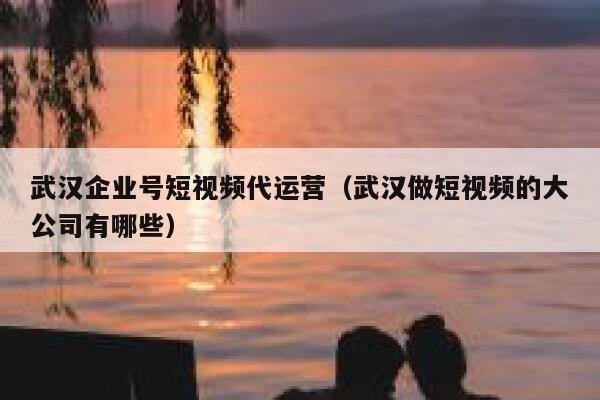 武汉企业号短视频代运营(武汉做短视频的大公司有哪些)