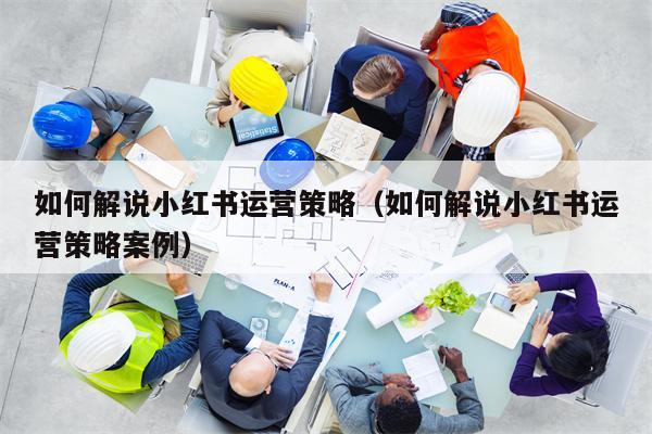 如何解说小红书运营策略(如何解说小红书运营策略案例)