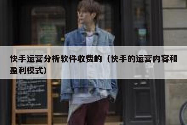 快手运营分析软件收费的（快手的运营内容和盈利模式）