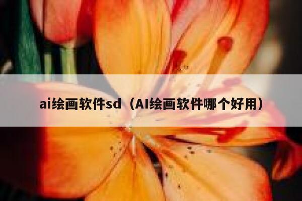 ai绘画软件sd（AI绘画软件哪个好用）