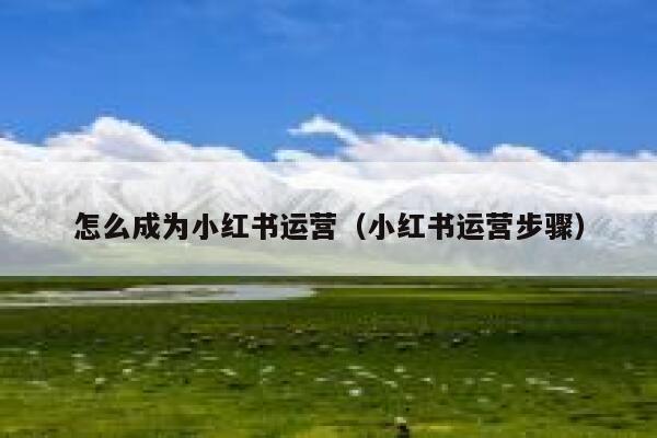 怎么成为小红书运营（小红书运营步骤）