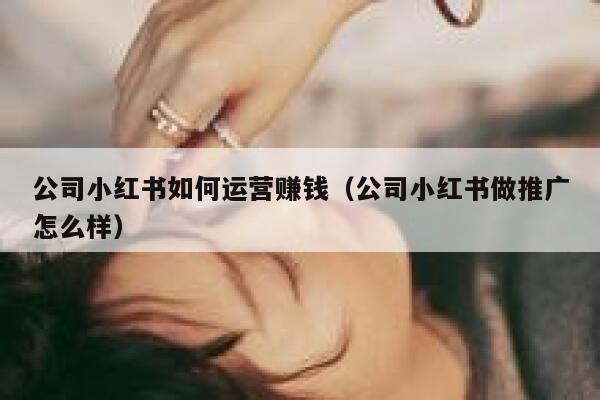 公司小红书如何运营赚钱（公司小红书做推广怎么样）