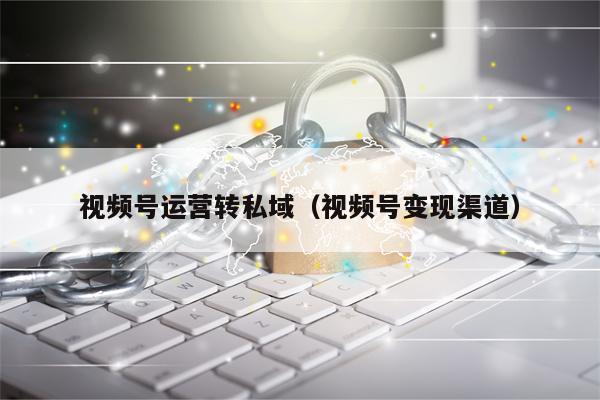 视频号运营转私域（视频号变现渠道）
