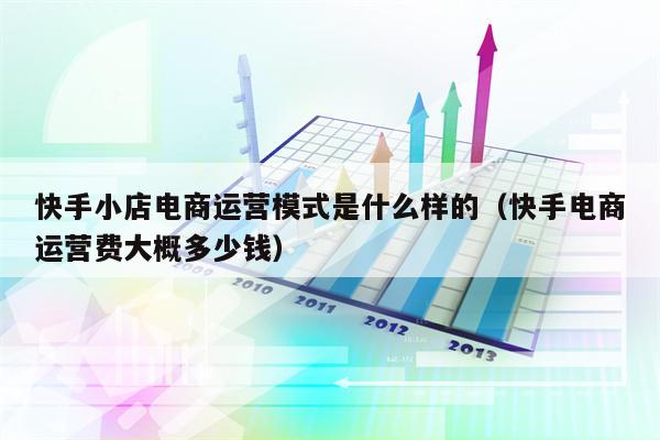 快手小店电商运营模式是什么样的（快手电商运营费大概多少钱）