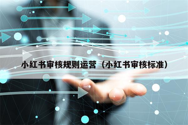 小红书审核规则运营（小红书审核标准）
