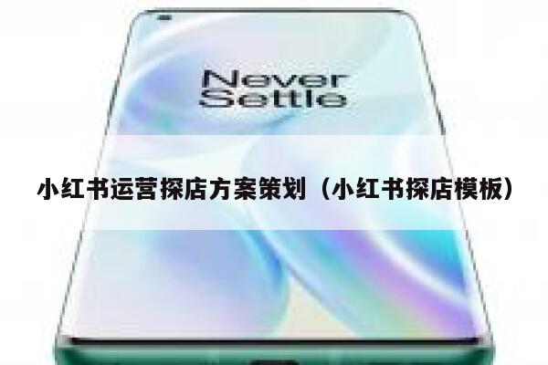 小红书运营探店方案策划（小红书探店模板）