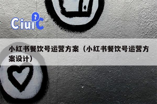 小红书餐饮号运营方案（小红书餐饮号运营方案设计）