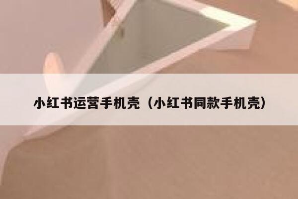 小红书运营手机壳（小红书同款手机壳）