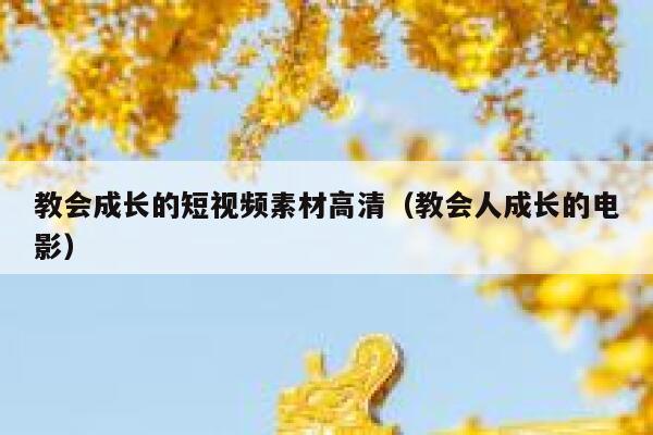 教会成长的短视频素材高清（教会人成长的电影）