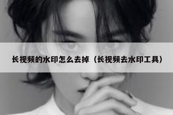 长视频的水印怎么去掉（长视频去水印工具）