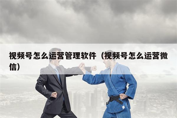 视频号怎么运营管理软件（视频号怎么运营微信）