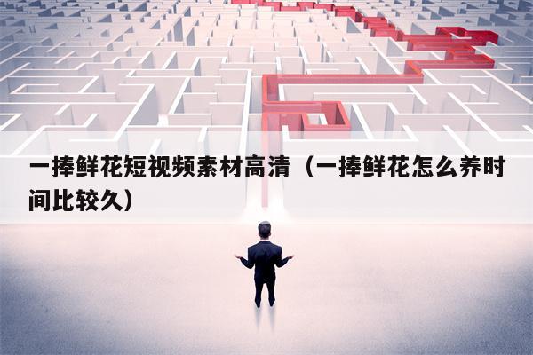 一捧鲜花短视频素材高清（一捧鲜花怎么养时间比较久）