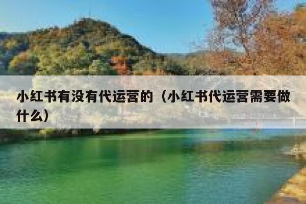 小红书有没有代运营的（小红书代运营需要做什么）