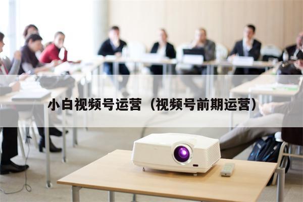 小白视频号运营（视频号前期运营）