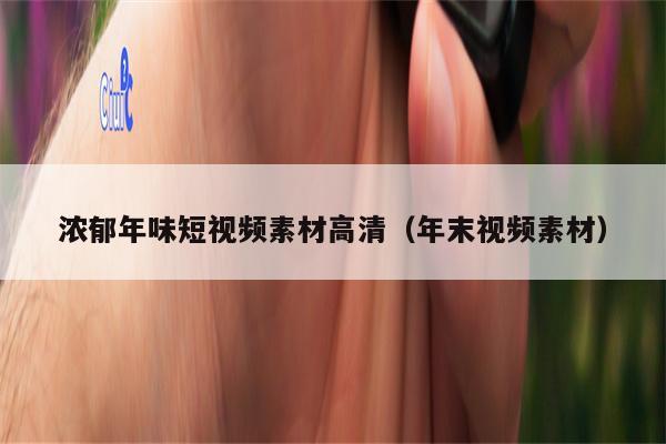 浓郁年味短视频素材高清（年末视频素材）