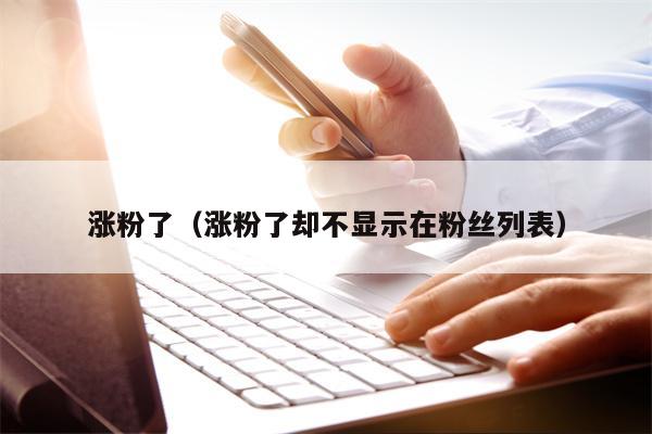 涨粉了（涨粉了却不显示在粉丝列表）