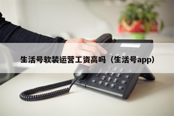 生活号软装运营工资高吗(生活号app)
