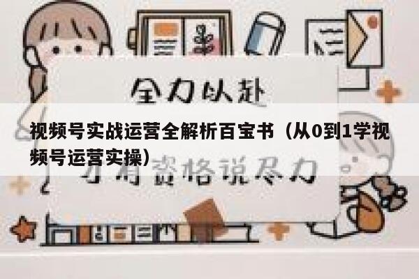 视频号实战运营全解析百宝书（从0到1学视频号运营实操）